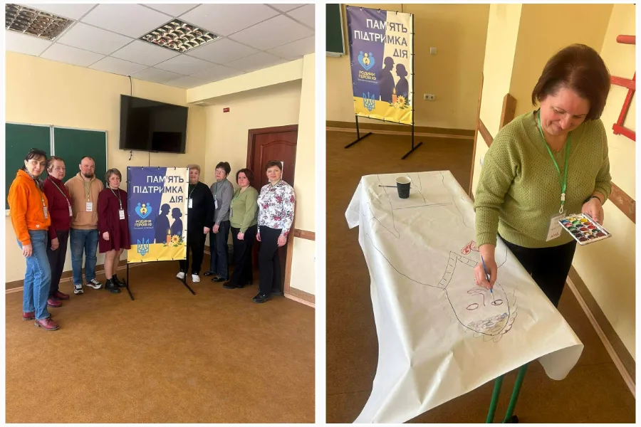 Групове заняття з арттерапії у навчальній кімнаті