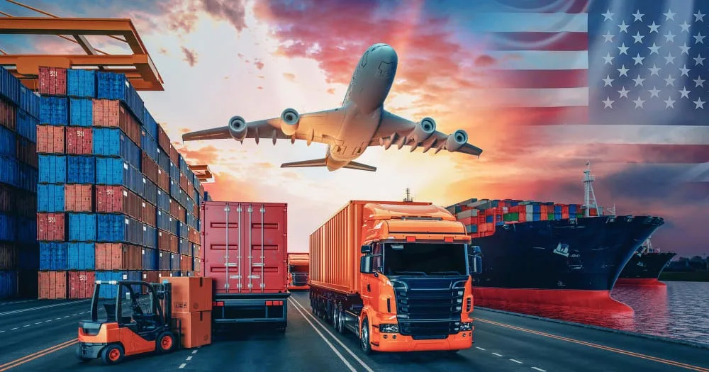 Міжнародні вантажні перевезення літаками, кораблями та вантажівками