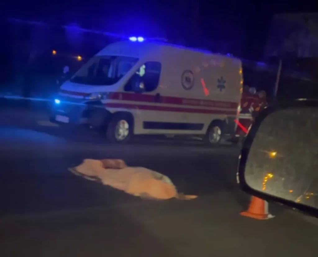 Швидка допомога на місці ДТП вночі