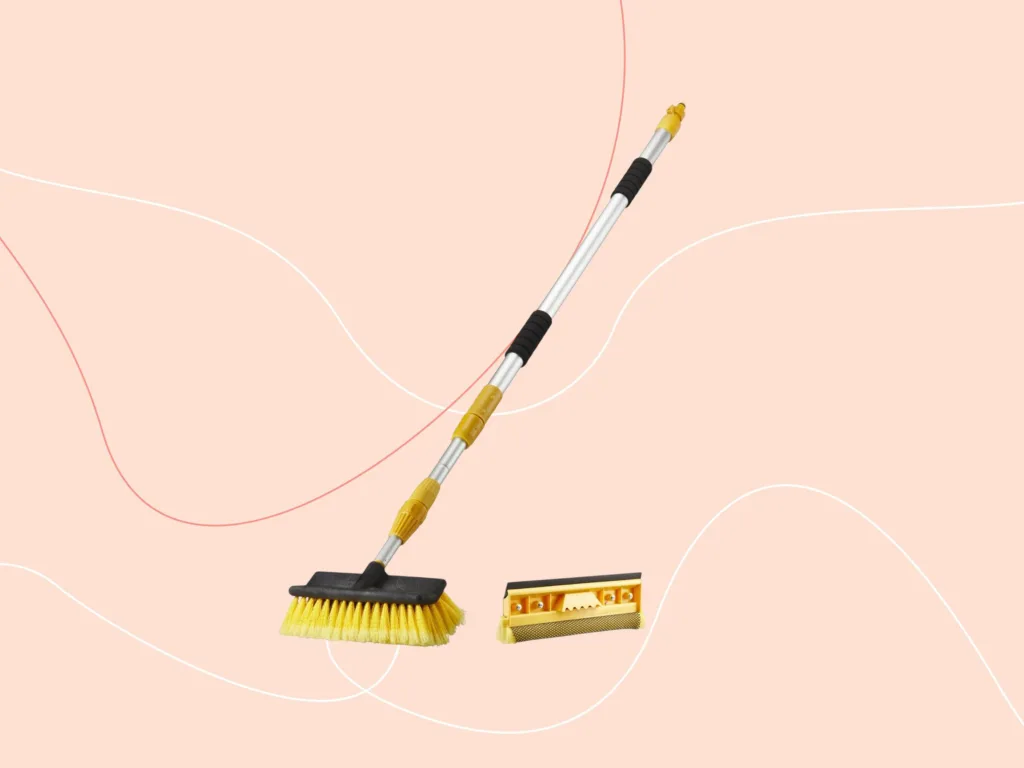 Телескопічна щітка для миття вікон і авто