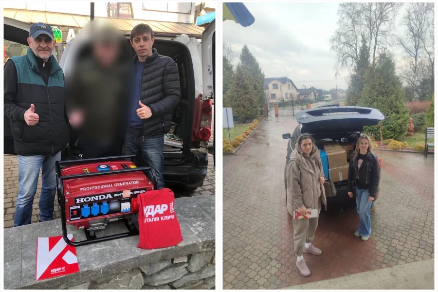 Волонтери доставляють генератор та гуманітарну допомогу