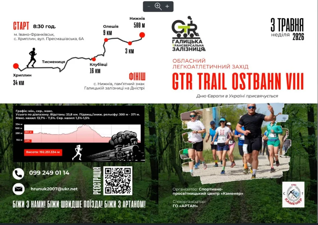 Афіша трейлового забігу GTR Trail Ostbahn VIII