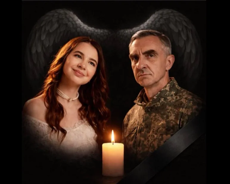 Жінка і військовий з палаючою свічкою