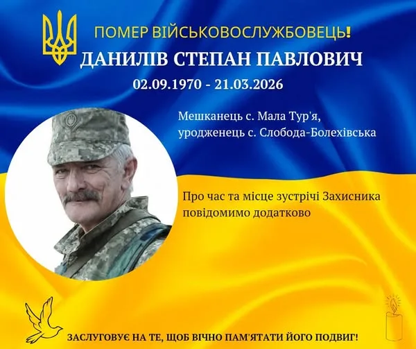 Вшанування пам’яті загиблого українського військовослужбовця