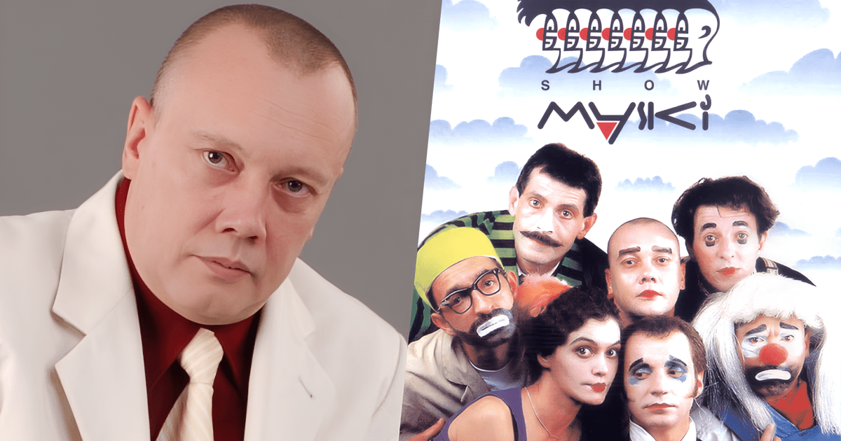 Актор у білому костюмі та комедійна трупа