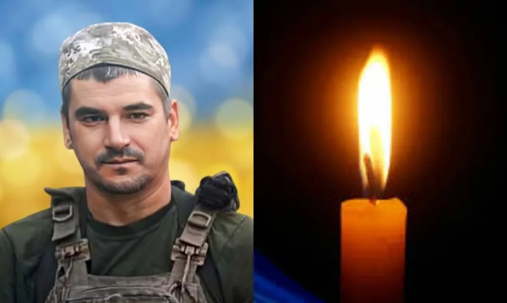 Військовий та запалена свічка пам’яті