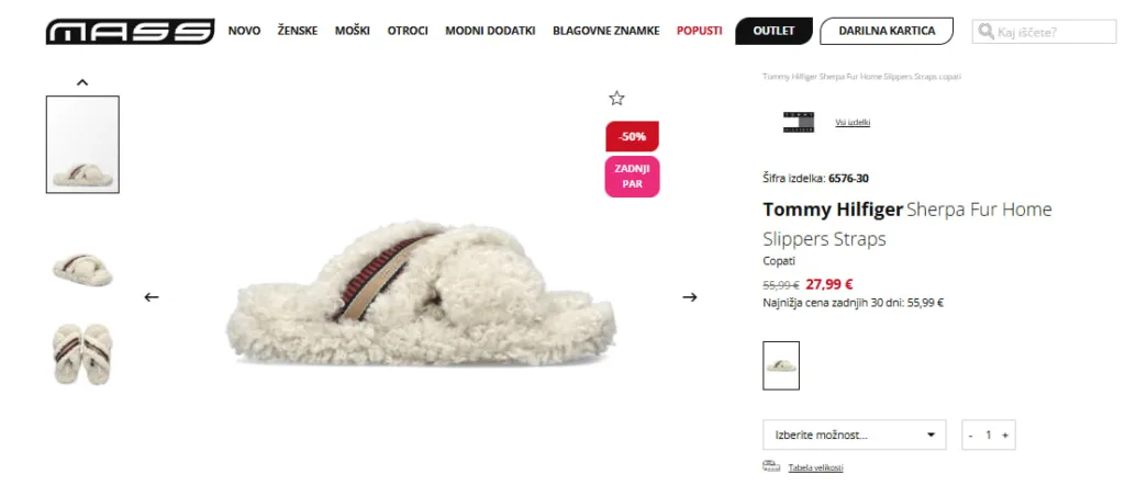 Домашні тапочки з хутром Tommy Hilfiger