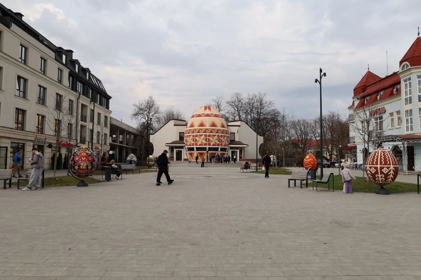 Музей писанки в центрі українського міста Косів