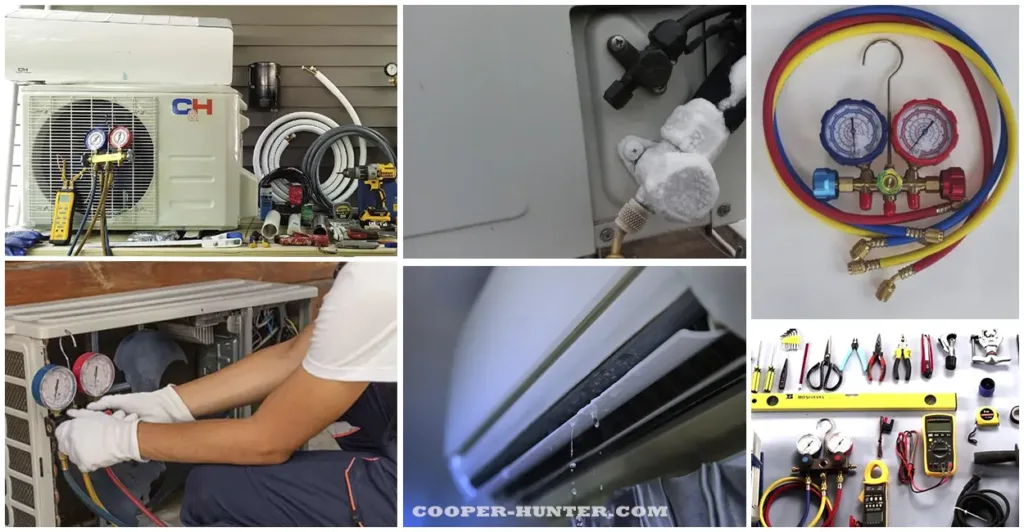 Ремонт та обслуговування кондиціонерів із інструментами