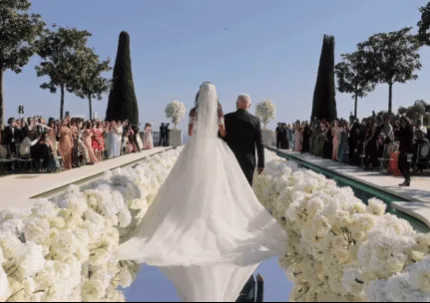 Весілля українки Ніки Кузнецової та грузина Нікі Ломії / Фото: Instagram — angelniksss / © із соцмереж