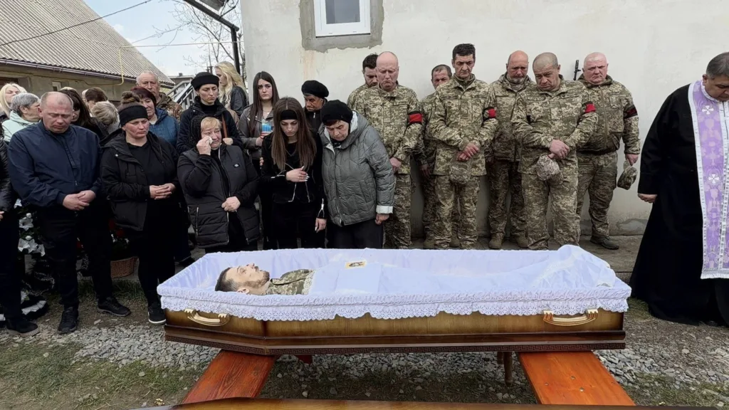 Похорон загиблого українського військового