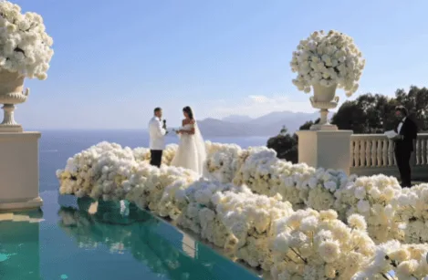 Весілля українки Ніки Кузнецової та грузина Нікі Ломії / Фото: Instagram — angelniksss / © із соцмереж