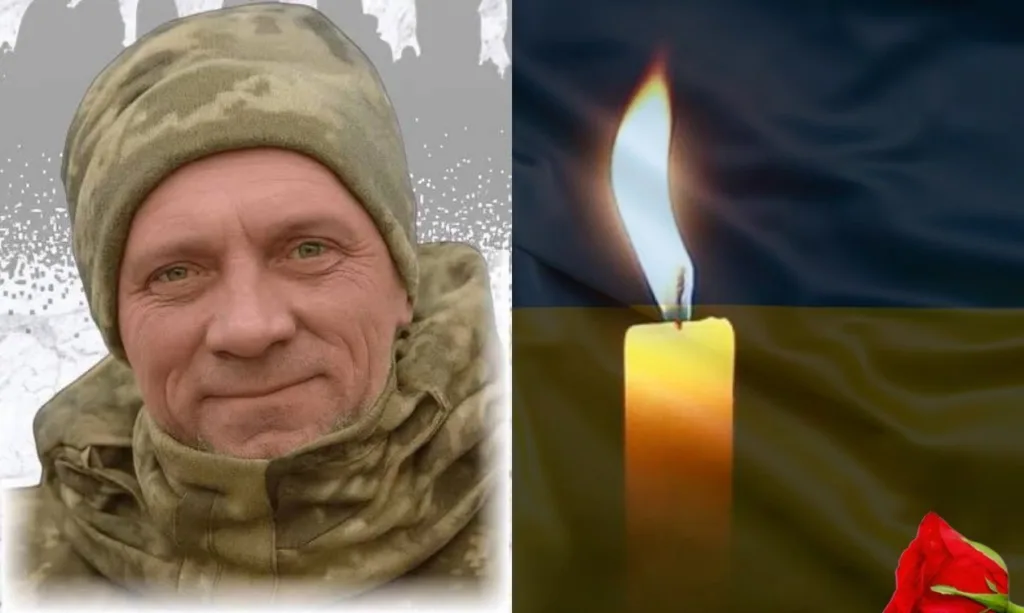 Український військовий та свічка пам’яті