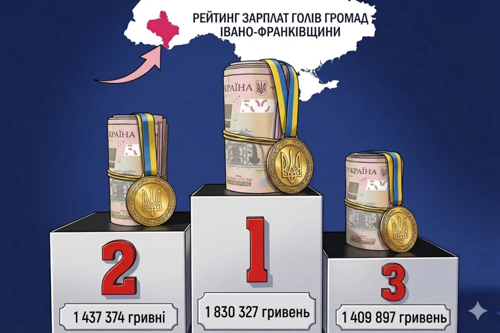 Рейтинг зарплат голів громад Івано-Франківщини