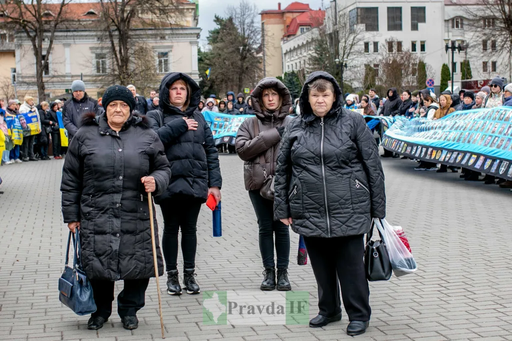Мітинг пам’яті у центрі українського міста