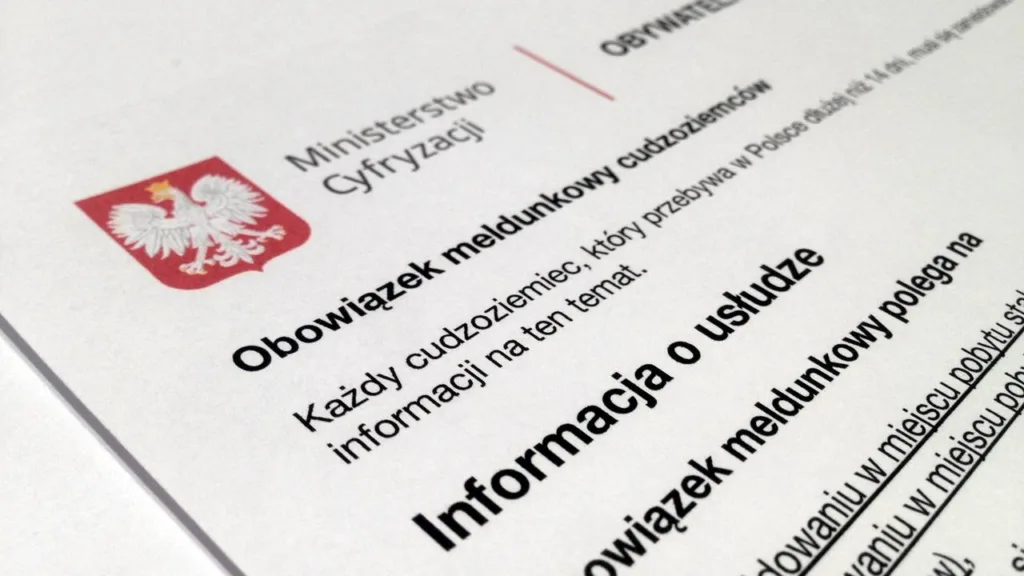 Інформаційний документ про реєстрацію іноземців у Польщі