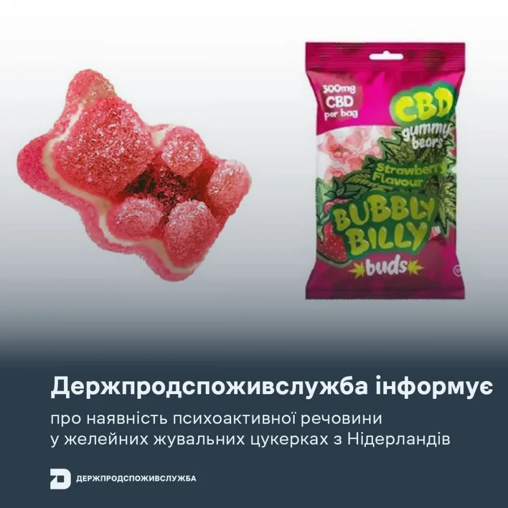 Желейні ведмедики CBD від Bubbly Billy