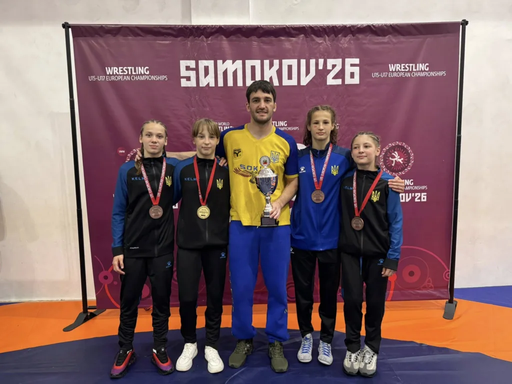 Українські борці з медалями на чемпіонаті Європи