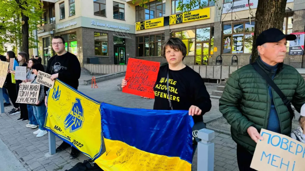 Мітинг на підтримку захисників Азовсталі