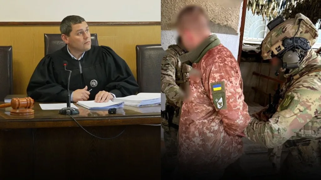 Суддя розглядає справу затриманого військового в Україні