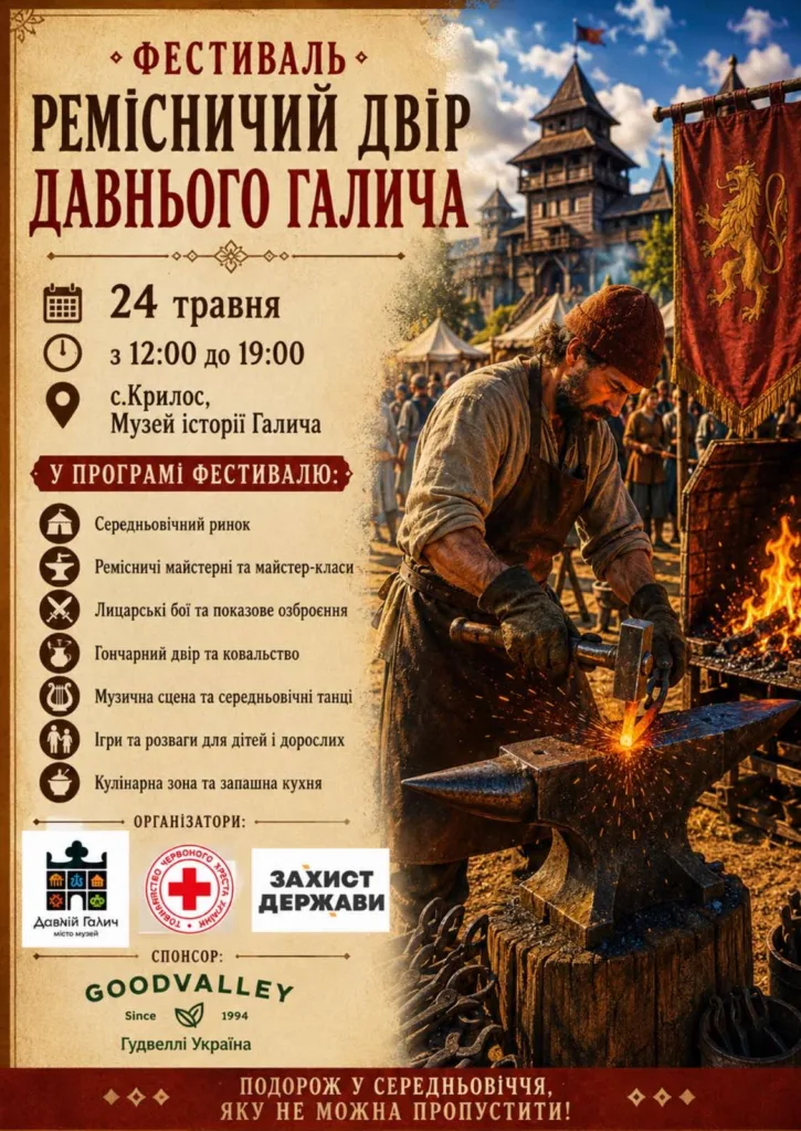 Фестиваль ремісничого двору давнього Галича афіша