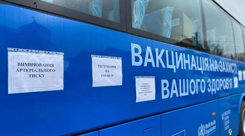 Мобільний пункт вакцинації та тестування на COVID-19