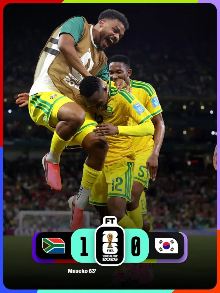 Південна Африка перемагає Південну Корею 1-0