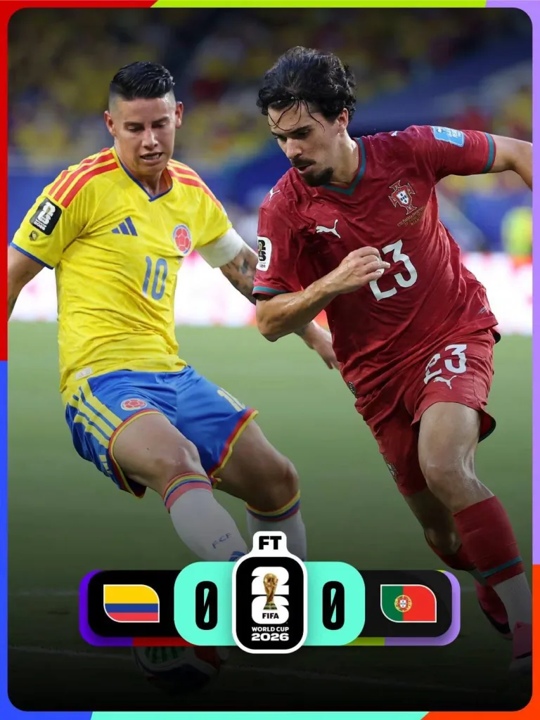 Матч Колумбія проти Португалії завершився нічиєю 0-0