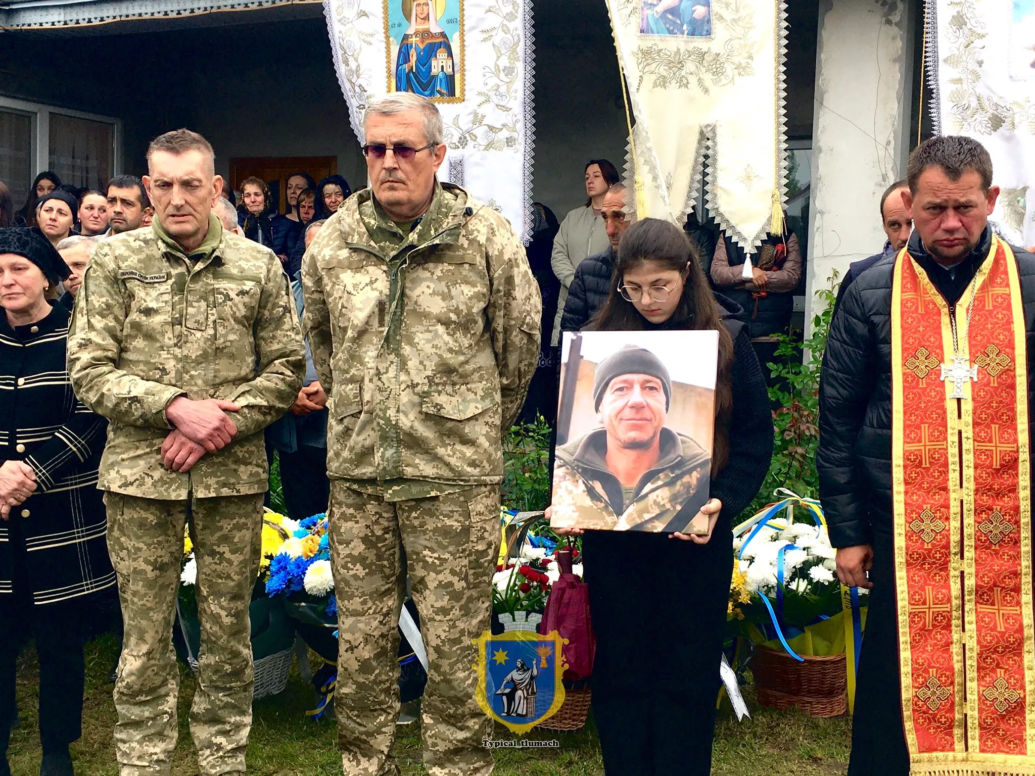 Церемонія прощання з українським військовим героєм