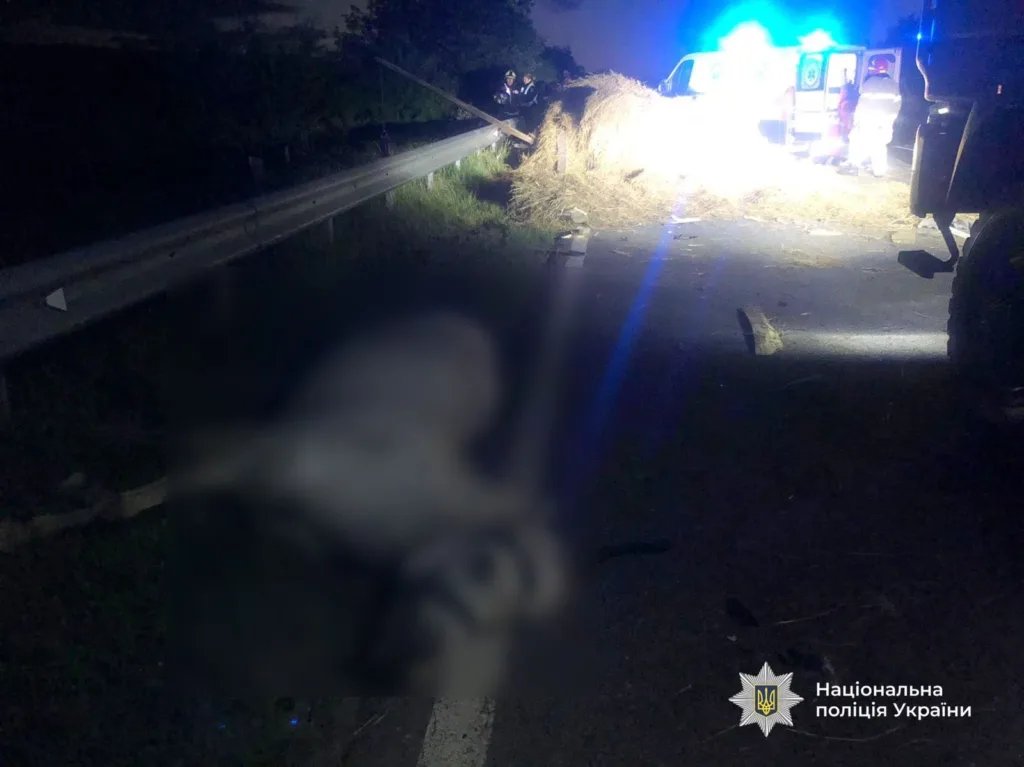 Дорожньо-транспортна пригода вночі з поліцією та швидкою