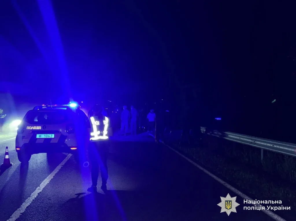 Нічна дорожня перевірка поліцією України
