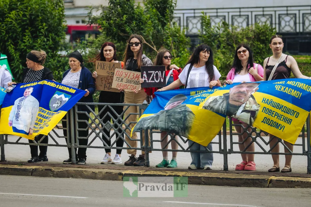 Мітинг підтримки полонених військових Азову в Україні