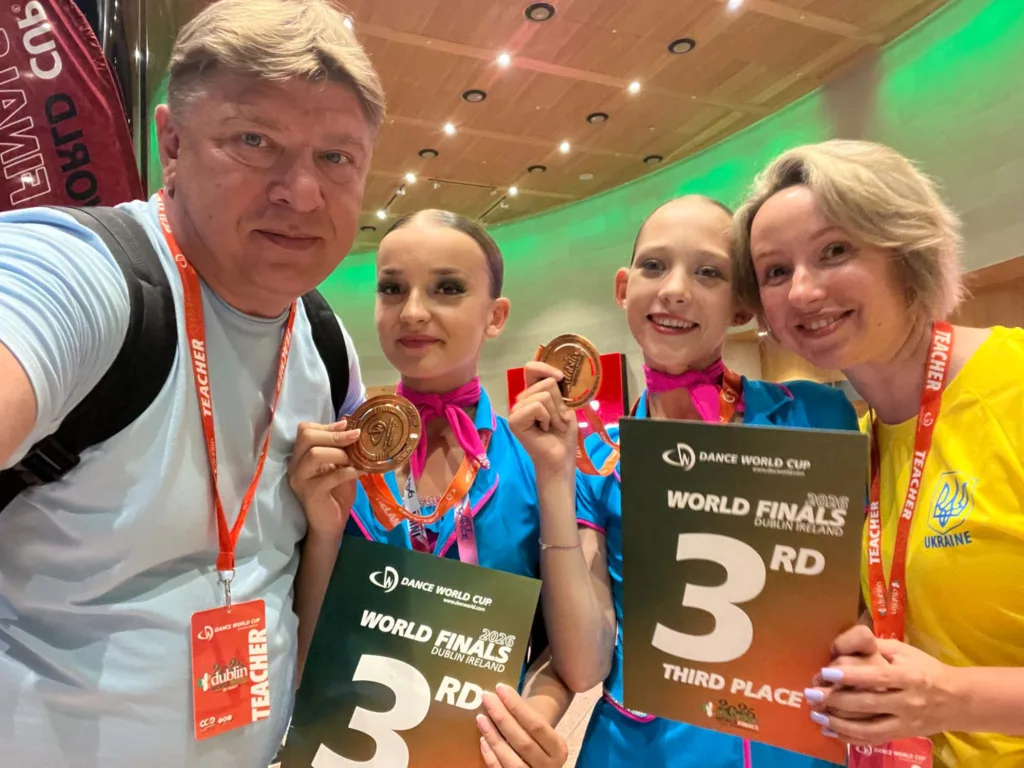 Українські танцівники з медалями на Dance World Cup