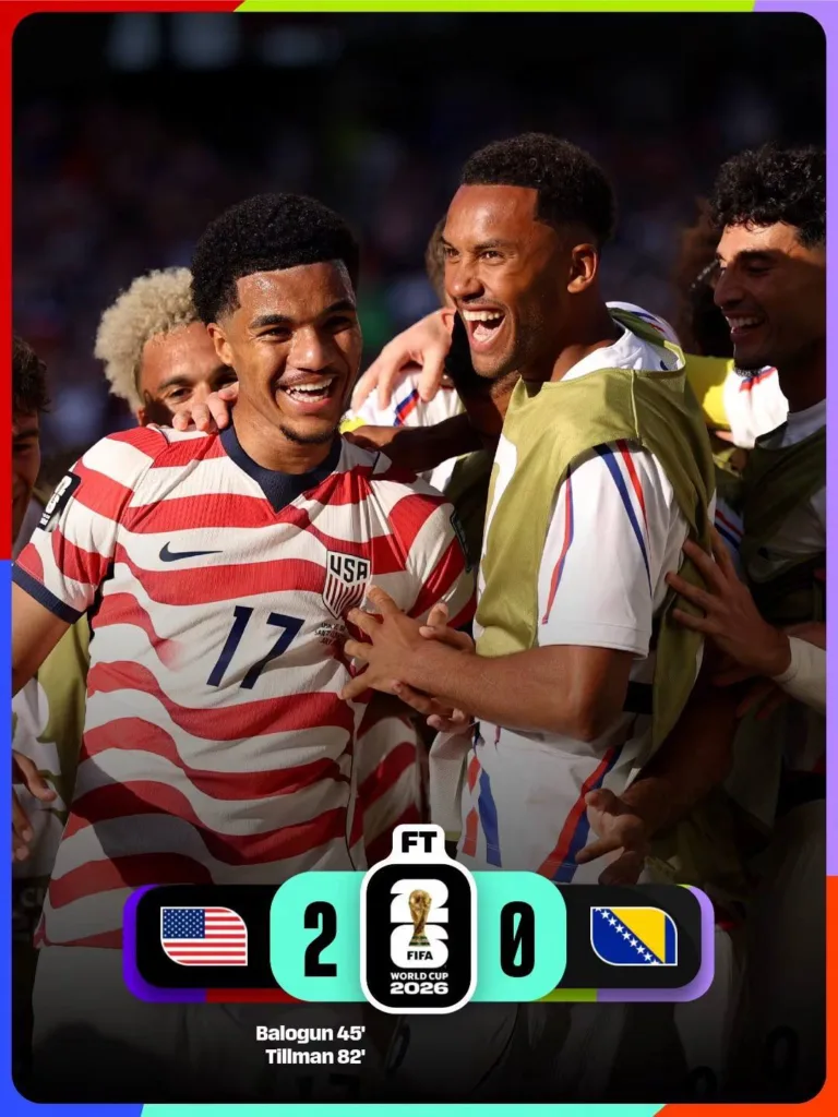 США перемагає Боснію 2-0 у відборі ЧС 2026