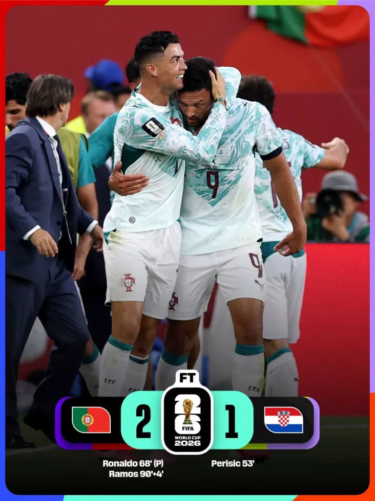 Португалія перемагає Хорватію 2-1 на ЧС 2026
