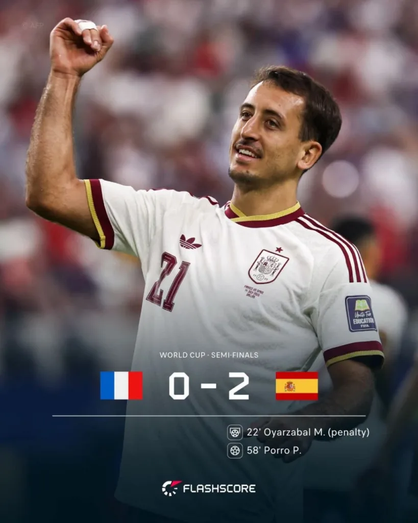Іспанія перемагає Францію 2-0 у півфіналі