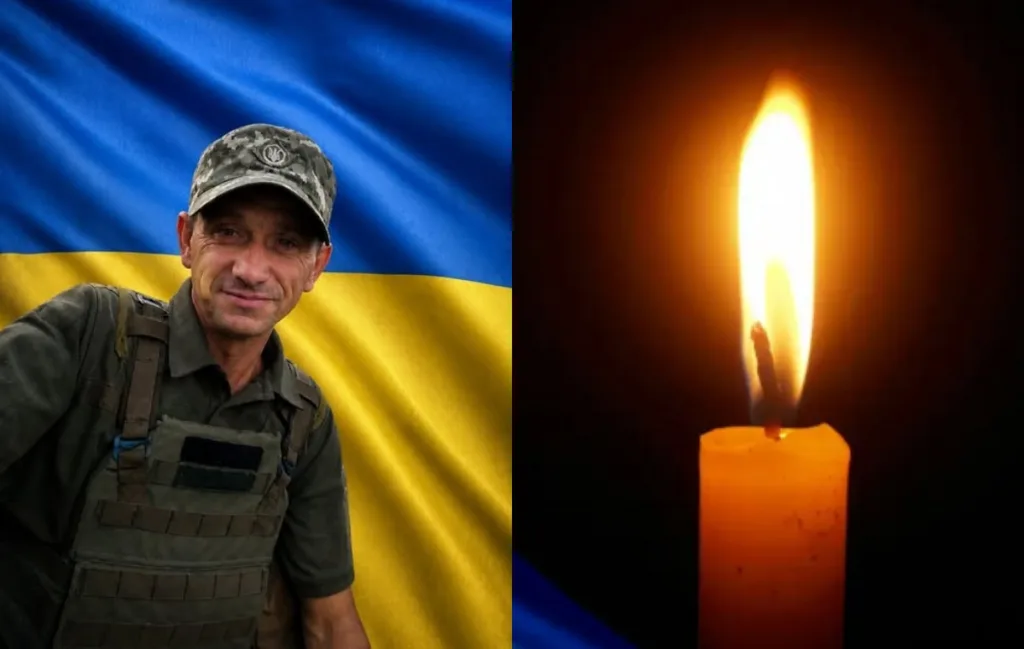 Український військовий і свічка пам’яті