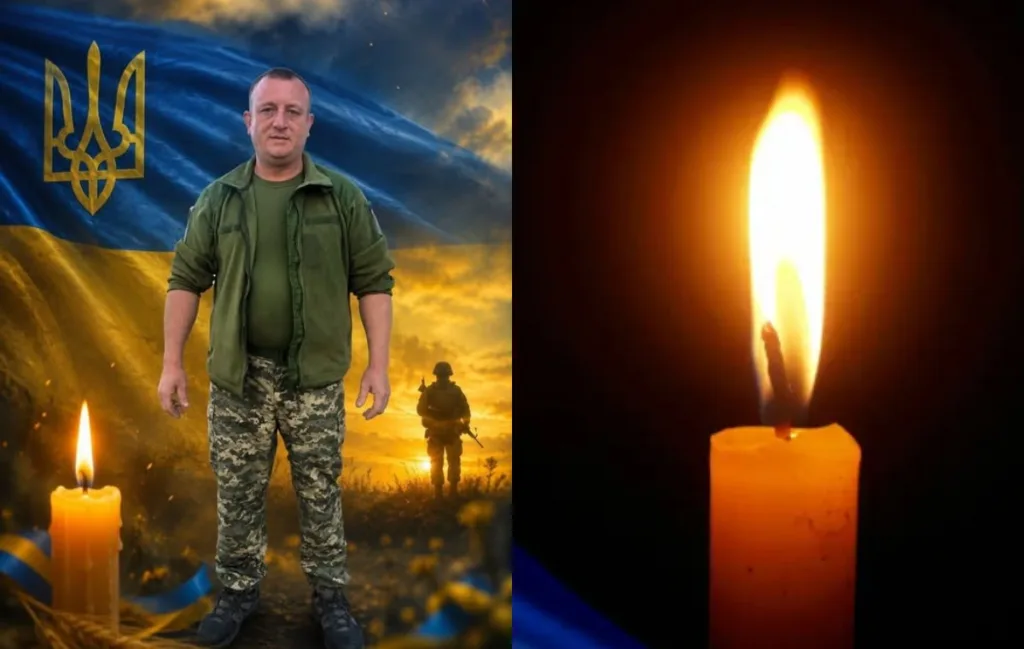 Вшанування українського військового та запалена свічка пам’яті