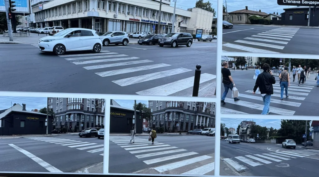 Пішохідні переходи на міських вулицях України