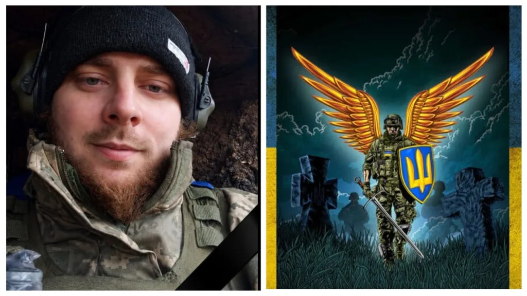 Український військовий та патріотичний плакат із крильми
