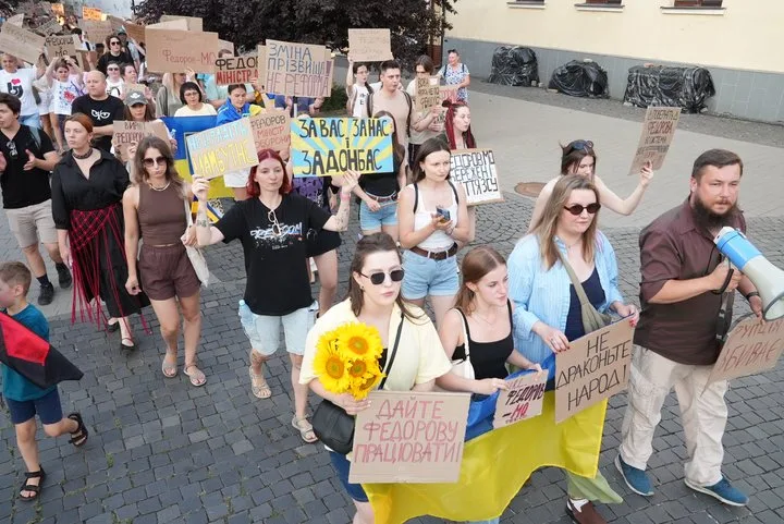 Акція протесту, мітинг, хода, сімнадцятий день, Федоров, Івано-Франківськ
