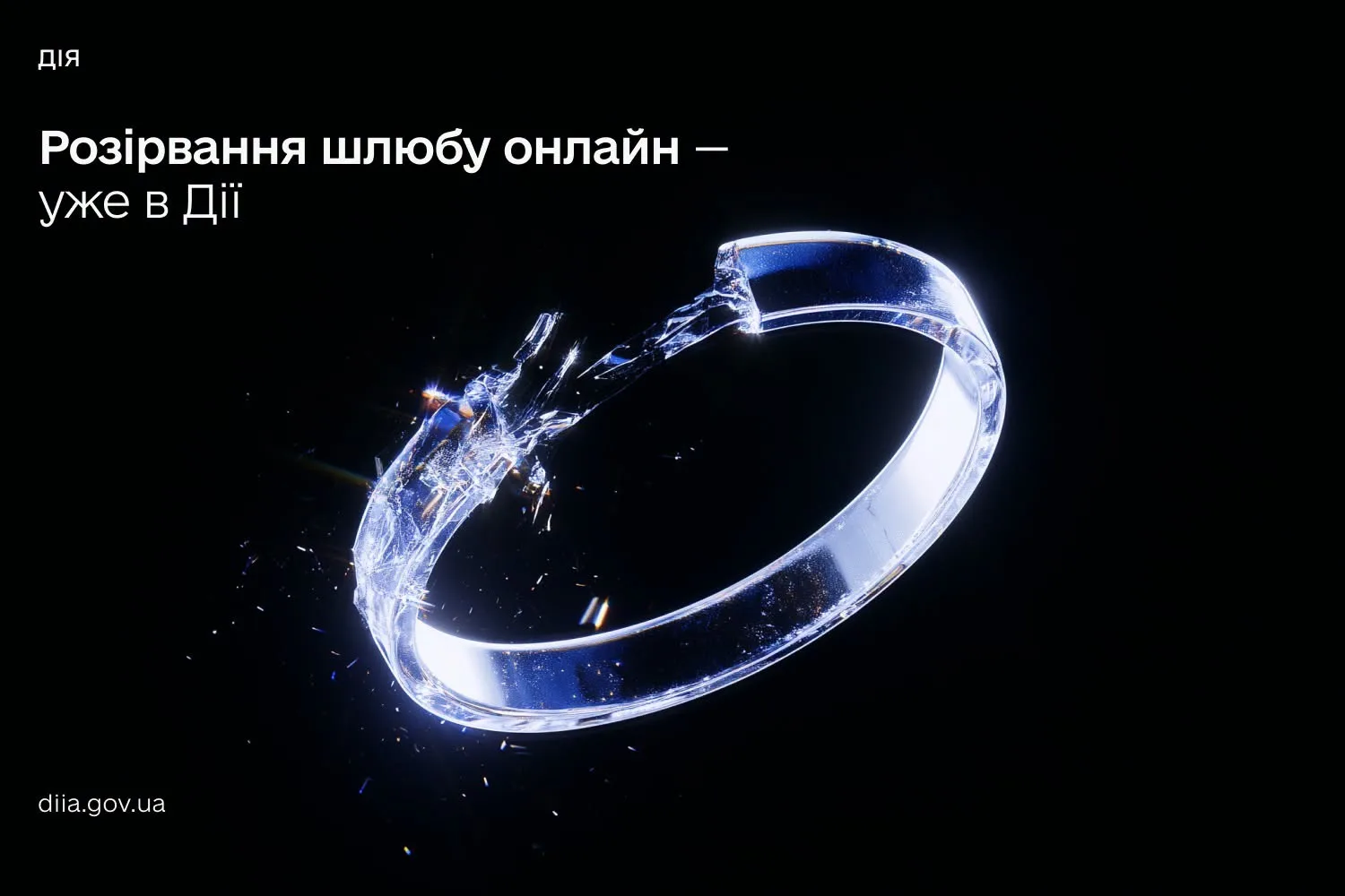 Розбита обручка та анонс онлайн-розлучення в Дії