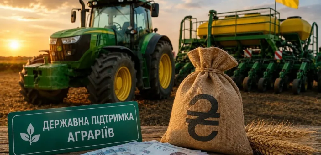 Трактор, сівалка та мішок гривень як підтримка аграріїв