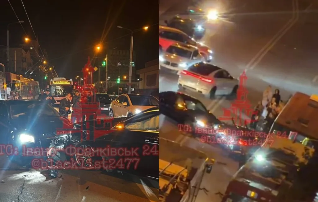 Нічна ДТП за участю кількох автомобілів у місті